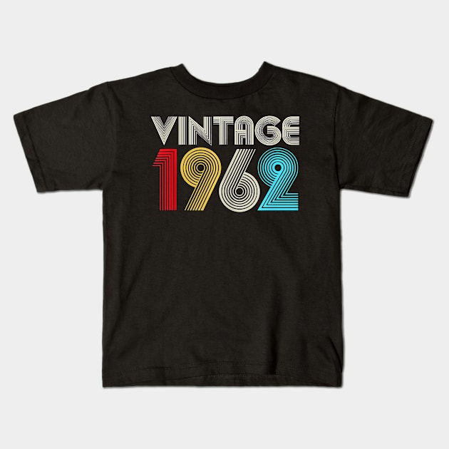 58th Birthday Gifts Year Old - Vintage 1962 Tank Top Kids T-Shirt by Hot food